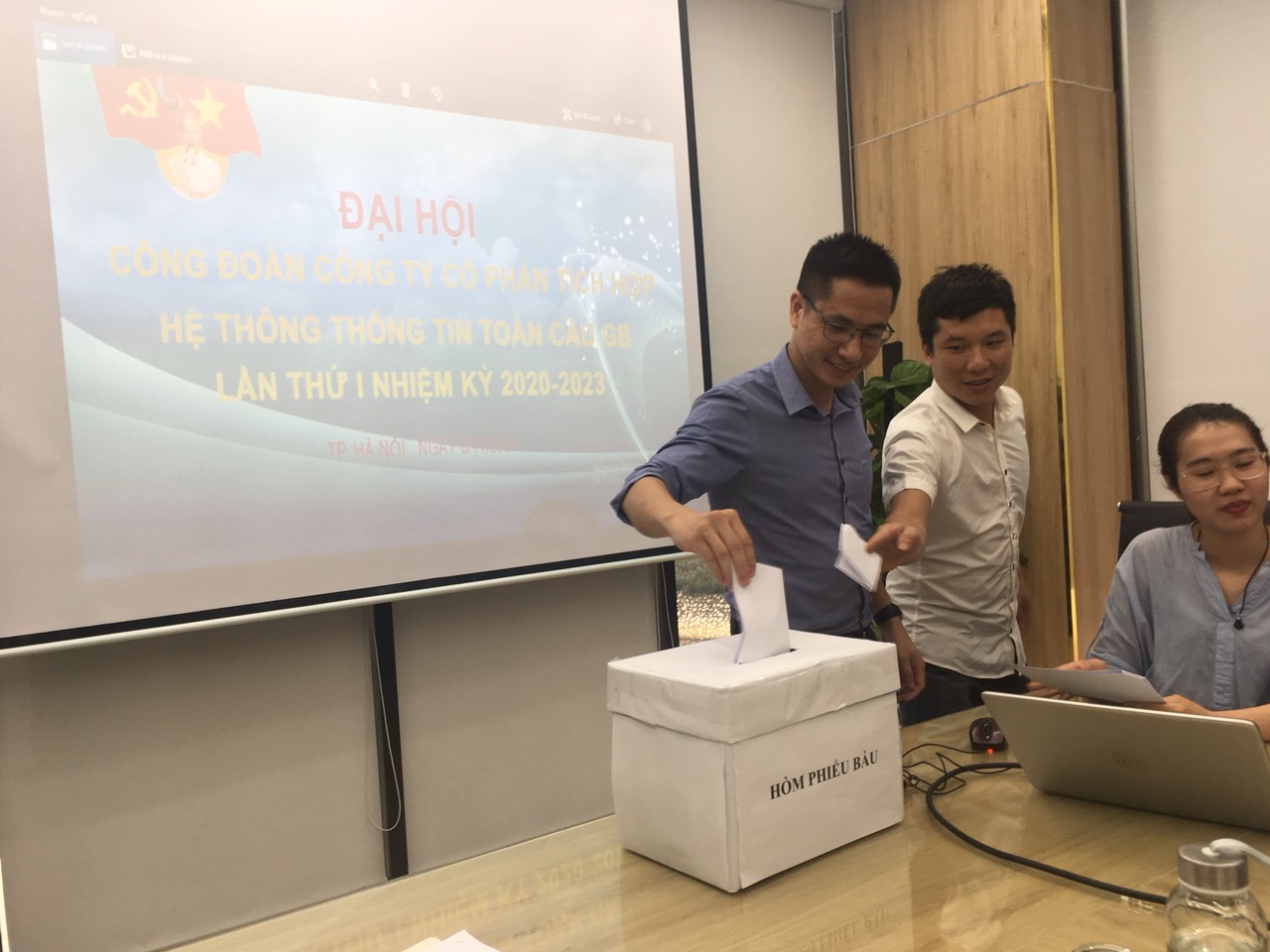 Đại hội công đoàn cơ sở công ty cp tích hợp hệ thống thông tin toàn cầu GB lần thứ I - Nhiệm kỳ 2020-2023